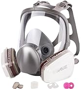 VOCITXI Full Face Respirator Mask - Reusable Organic Vapor Gas Mask with Activated Carbon Filters...